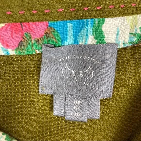 Vanessa Virginia Anthropologie Pea Green Mini Pencil Skirt Womens Size 4 - Picture 5 of 6